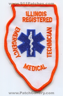 Illinois State Registered Emergency Medical Technician EMT EMS Patch (Illinois)
Scan By: PatchGallery.com
Keywords: certified licensed e.m.t. services e.m.s. ambulance shape