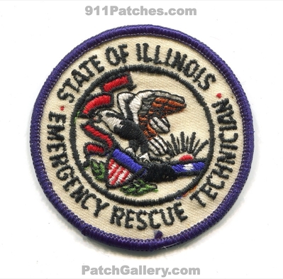 Illinois State Emergency Rescue Technician Patch (Illinois)
Scan By: PatchGallery.com
Keywords: ems ambulance fire