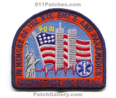 In Memory of the NYC EMTs and Paramedics Honoring Those Who Gave All 9-11-01 Patch (New York)
Scan By: PatchGallery.com
In Memory of Bernie Shaffer
Keywords: ems ambulance wtc