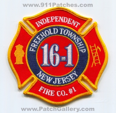 Independent Fire Company Number 1 Freehold Township 16-1 Patch (New Jersey)
Scan By: PatchGallery.com
Keywords: co. no. #1 department dept. twp.