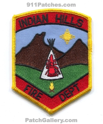 Indian Hills Fire Department Patch (New Mexico)
Scan By: PatchGallery.com
Keywords: dept.