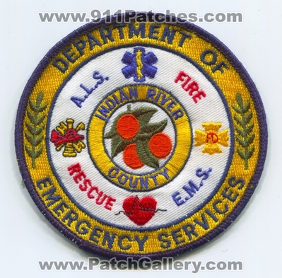 Indian River County Department of Emergency Services Patch (Florida)
Scan By: PatchGallery.com
Keywords: co. dept. fire rescue ems e.m.s. a.l.s. als ambulance