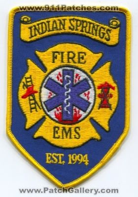 Indian Springs Fire EMS Department Patch (Ohio)
Scan By: PatchGallery.com
Keywords: dept.