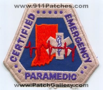 Indiana State Certified Emergency Paramedic EMS Patch (Indiana)
Scan By: PatchGallery.com
Keywords: ambulance