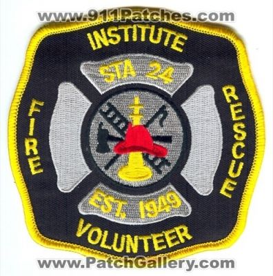 Institute Volunteer Fire Rescue Department Station 24 Patch (West Virginia)
Scan By: PatchGallery.com
Keywords: vol. dept. sta.