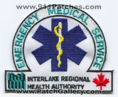 Interlake Regional Health Authority Emergency Medical Services EMS Paramedic Patch (Canada MB)
Scan By: PatchGallery.com
Keywords: emt paramedic ambulance