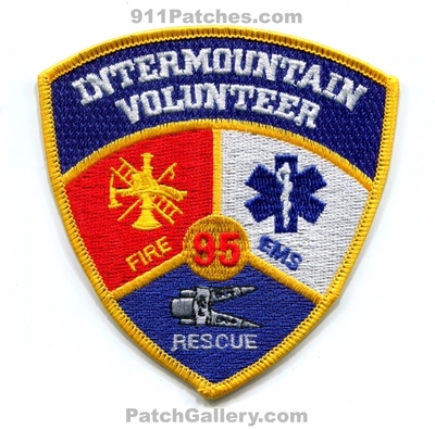 Intermountain Volunteer Fire Department 95 Patch (California)
Scan By: PatchGallery.com
Keywords: vol. dept. rescue ems