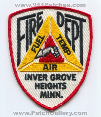 Inver Grove Heights Fire Department Patch (Minnesota)
Scan By: PatchGallery.com
Keywords: dept. minn. fuel temp air