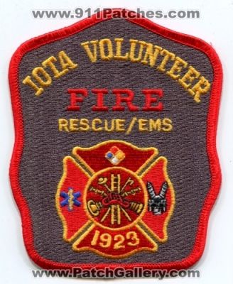 Iota Volunteer Fire Rescue EMS Department (Louisiana)
Scan By: PatchGallery.com
Keywords: dept.