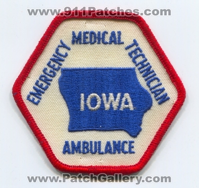 Iowa Emergency Medical Technician EMT Ambulance Patch (Iowa)
Scan By: PatchGallery.com
Keywords: state certified ems