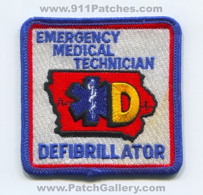 Iowa State Emergency Medical Technician EMT Defibrillator Patch (Iowa)
Scan By: PatchGallery.com
Keywords: certified licensed registered ems ambulance