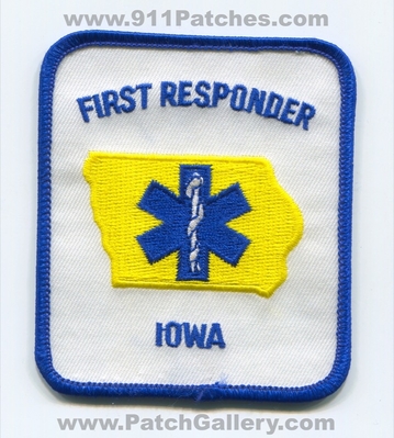 Iowa State First Responder Patch (Iowa)
Scan By: PatchGallery.com
Keywords: certified licensed registered