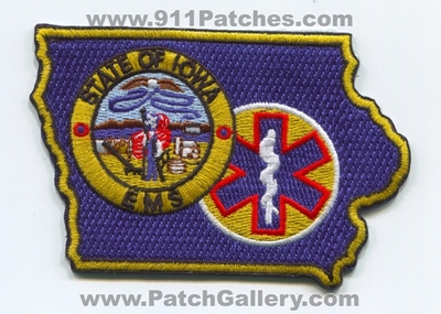 Iowa State Emergency Medical Services EMS Patch (Iowa)
Scan By: PatchGallery.com
Keywords: of certified licensed registered ambulance shape