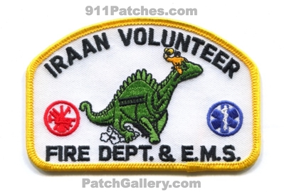 Iraan Volunteer Fire Department and EMS Patch (Texas)
Scan By: PatchGallery.com
Keywords: vol. dept. & e.m.s. dinosaur
