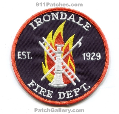 Irondale Fire Department Patch (Alabama)
Scan By: PatchGallery.com
Keywords: dept. est. 1929
