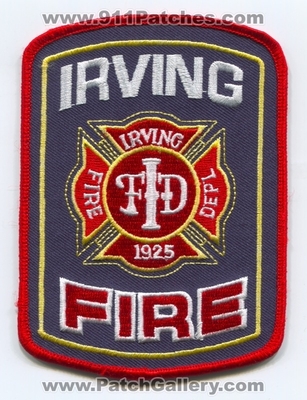 Irving Fire Department Patch (Texas)
Scan By: PatchGallery.com
Keywords: dept. ifd