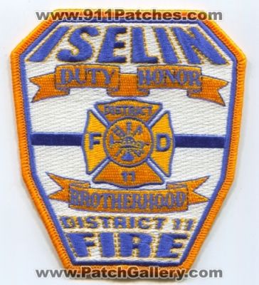 Iselin Fire Department District 11 (New Jersey)
Scan By: PatchGallery.com
Keywords: dept. fd duty honor brotherhood