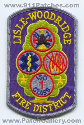 Lisle-Woodridge Fire District Patch (Illinois)
Scan By: PatchGallery.com
Keywords: dist. department dept. iso class 1