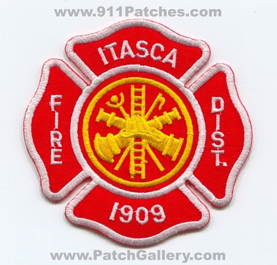 Itasca Fire District Patch (Illinois)
Scan By: PatchGallery.com
Keywords: dist. 1909 department dept.