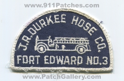 J.R. Durkee Hose Company Fort Edward Number 3 Fire Department Patch (New York)
Scan By: PatchGallery.com
Keywords: jr co. ft. no. #3 dept.