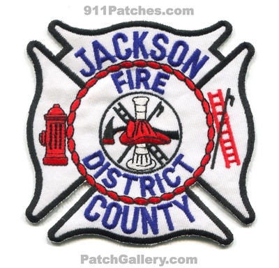 Jackson County Fire District Patch (Mississippi)
Scan By: PatchGallery.com
Keywords: co. dist. department dept.