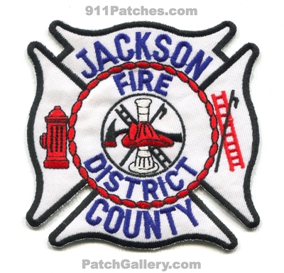 Jackson County Fire District Patch (Mississippi)
Scan By: PatchGallery.com
Keywords: co. dist. department dept.