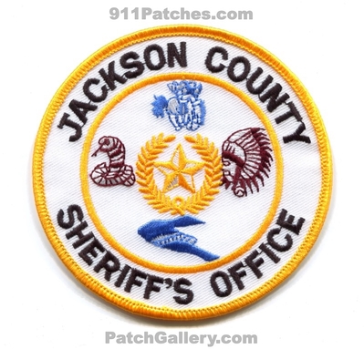 Jackson County Sheriffs Office Patch (Texas)
Scan By: PatchGallery.com
Keywords: co. department dept.