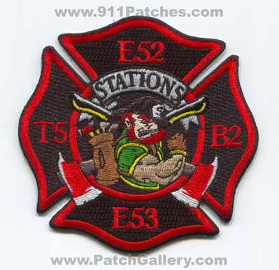 Jackson Fire Department Engine 52 53 Truck 5 Battalion 2 Station 5 Patch (Tennessee)
Scan By: PatchGallery.com
[b]Patch Made By: 911Patches.com[/b]
Keywords: Dept. E52 E53 T5 B2 Company Co.