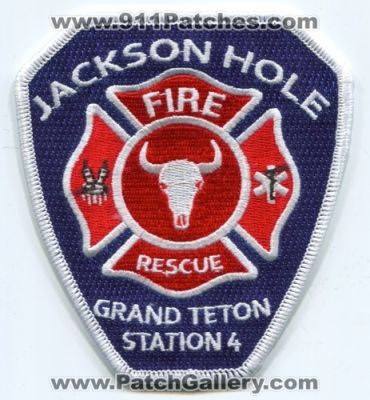 Jackson Hole Fire Rescue Department Grand Teton Station 4 Patch (Wyoming)
[b]Scan From: Our Collection[/b]
[b]Patch Made By: 911Patches.com[/b]
Keywords: dept. company