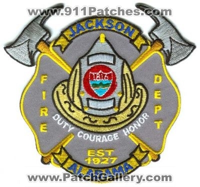 Jackson Fire Department Patch (Alabama)
Scan By: PatchGallery.com
Keywords: dept.