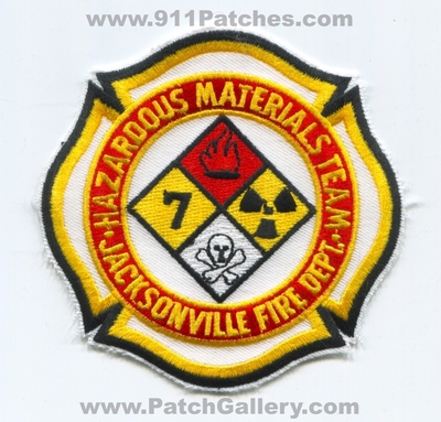 Jacksonville Fire Rescue Department Hazardous Materials Team 7 Patch (Florida)
Scan By: PatchGallery.com
Keywords: jfrd j.f.r.d. dept. hazmat haz-mat company co. station