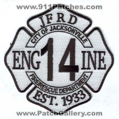 Jacksonville Fire and Rescue Department Engine 14 (Florida)
Scan By: PatchGallery.com
Keywords: jfrd & dept. company station city of