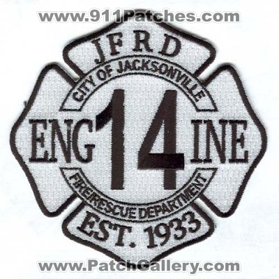Jacksonville Fire and Rescue Department Engine 14 (Florida)
Scan By: PatchGallery.com
Keywords: jfrd & dept. company station city of