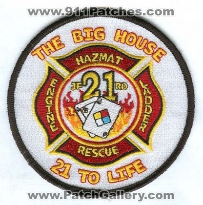 Jacksonville Fire and Rescue Department Station 21 (Florida)
Scan By: PatchGallery.com
Keywords: jfrd & dept. company engine ladder haz-mat hazmat the big house 21 to life