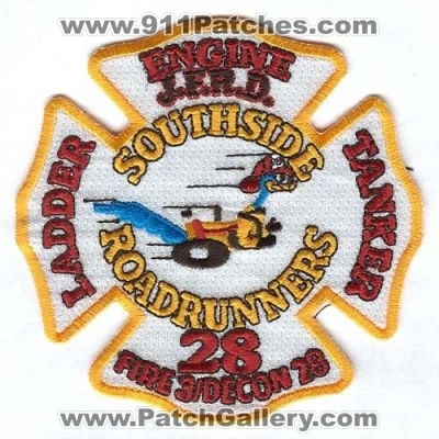 Jacksonville Fire and Rescue Department Station 28 (Florida)
Scan By: PatchGallery.com
Keywords: jfrd & dept. company engine ladder tanker fire 3 decon southside roadrunners