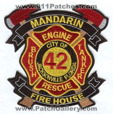 Jacksonville Fire and Rescue Department Station 42 (Florida)
Scan By: PatchGallery.com
Keywords: jfrd & dept. mandarin firehouse engine brush tanker company city of