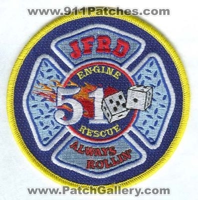 Jacksonville Fire and Rescue Department Station 51 (Florida)
Scan By: PatchGallery.com
Keywords: jfrd & dept. company engine