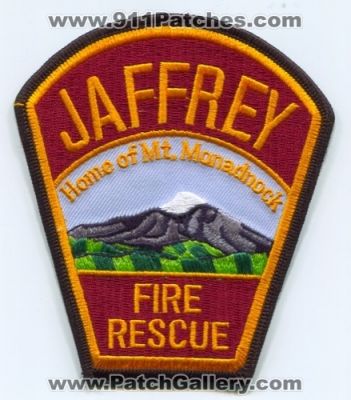 Jaffrey Fire Rescue Department (New Hampshire)
Scan By: PatchGallery.com
Keywords: dept. home of mt. mount monadnock
