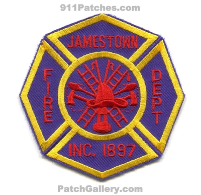 Jamestown Fire Department Patch (Rhode Island)
Scan By: PatchGallery.com
Keywords: dept. inc. 1897