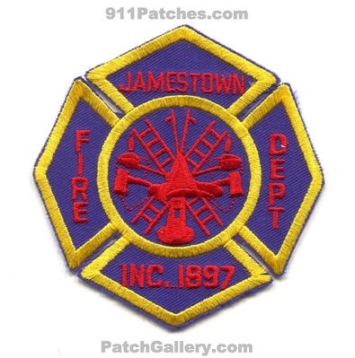Jamestown Fire Department Patch (Rhode Island)
Scan By: PatchGallery.com
Keywords: dept. inc. 1897