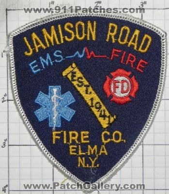 Jamison Road Fire Department (New York)
Thanks to swmpside for this picture.
Keywords: dept. ems fd co. company elma n.y.