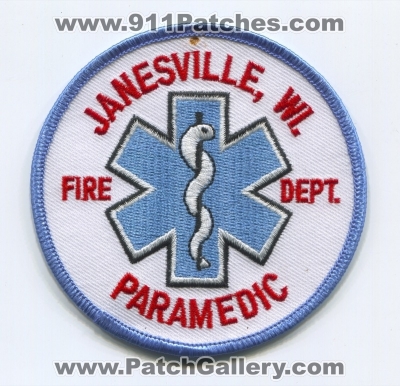Janesville Fire Department Paramedic Patch (Wisconsin)
Scan By: PatchGallery.com
Keywords: dept. wi. ems