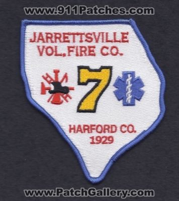 Jarrettsville Volunteer Fire Company 7 (Maryland)
Thanks to Paul Howard for this scan.
Keywords: vol. co. harford county