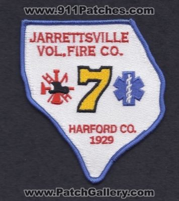 Jarrettsville Volunteer Fire Company 7 (Maryland)
Thanks to Paul Howard for this scan.
Keywords: vol. co. harford county