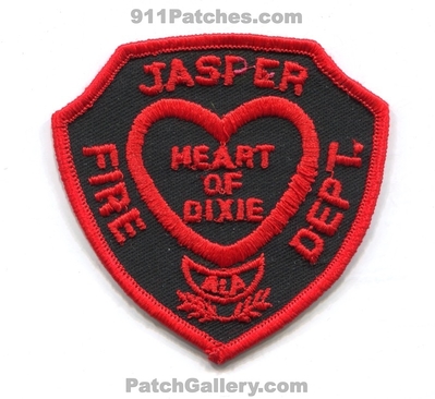 Jasper Fire Department Patch (Alabama)
Scan By: PatchGallery.com
Keywords: dept. heart of dixie