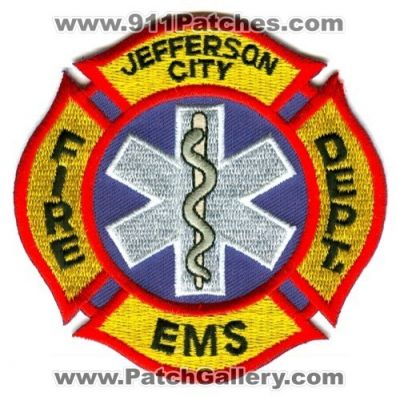 Jefferson City Fire Department EMS Patch (Missouri)
Scan By: PatchGallery.com
Keywords: dept.