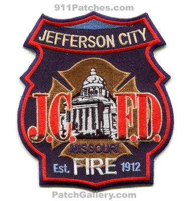 Jefferson Fire Department Patch (Missouri)
Scan By: PatchGallery.com
Keywords: dept. jcfd j.c.f.d. est. 1912