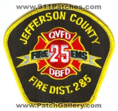 Jefferson County Fire District 2 and 5 Quilcene Volunteer Discovery Bay (Washington)
Scan By: PatchGallery.com
Keywords: co. dist. number no. #2 #5 qvfd dbfd 2&5 ems department dept.