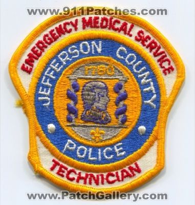 Jefferson County Police Department Emergency Medical Service Technician (Kentucky)
Scan By: PatchGallery.com
Keywords: co. dept. ems