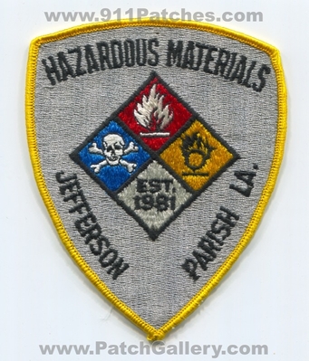 Jefferson Parish Fire Department Hazardous Materials Patch (Louisiana)
Scan By: PatchGallery.com
Keywords: dept. la. est. 1981 hazmat haz-mat